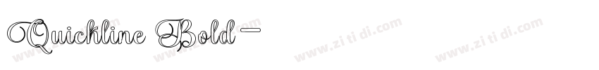 Quickline Bold字体转换